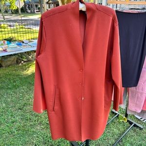 LNC carolina belle duster cardigan, rust color